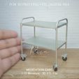 Medication-Cart-Miniature-Furniture.jpg MINIATURE HOSPITAL Medication Cart  | Early 1900 Hospital Room | Miniature Furniture