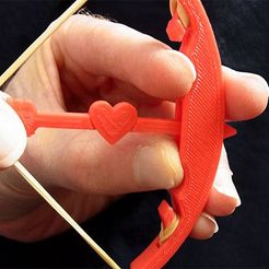 shoot_display_large.jpg Free STL file Bow and Arrow - Shoot an arrow / Valentines Day Heart Arrow up to 5 metres!・Design to download and 3D print, Muzz64