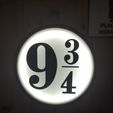 1.jpg LED lamp, Harry Potter, Platform 9 and 3/4