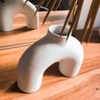 6.jpg STL file NORDIC CIRCULAR FLAT HOLLOW VASE / JARRÓN NORDIC CIRCULAR FLAT HOLLOW VASE・3D printing template to download