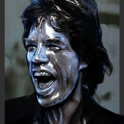 Chrome Mick2.jpg Archivo OBJ Busto de Mick Jagger・Plan imprimible en 3D para descargar, JanM15