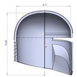 Mando_Helmet_Size_03.jpg 3D file The Mandalorian Helmet・Template to download and 3D print