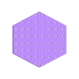 panel200x200 mm .stl Шестиугольная панель Pegboard Panel (Honeycomb) PRO - набор для монтажа и соединения [Setup Gamer].