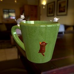 screenshot002.jpg 3D file Mug surrounded by cats・3D printing design to download