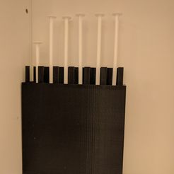 IMG_20171015_072857.jpg Free STL file 1 cc blunt capped syringe rack / case・Template to download and 3D print