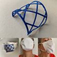 CDB2E00F-6D17-44A2-9F3B-5B29C2CF9694.JPG Free STL file Grid breathe better for masks・3D printable model to download