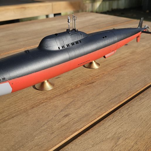 🇷🇺 Alfa Class Submarine for RC 1:60 scale (project 705 Lira)・ STL File ...