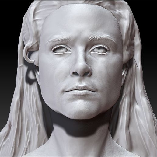 DoloresPrintWhite_0005_Layer 1.jpg 西部世界》中的 Dolores Abernathy 埃文-蕾切尔-伍德半身像