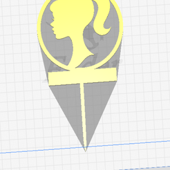 toppbarby.png Fichier STL Topper barbie・Plan pour impression 3D à télécharger