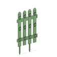 picket fence s04-03 v1-02.png flower Garden picket fencing Tool econom 3d-print and cnc