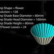 353ad9a1660e8766ef8e14fd2e285c28_preview_featured.jpg Free STL file Customizable Lamp Shade・3D printing idea to download
