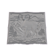 z7iGbnZ.png Bighorn Ram on Mountain Ridge Rectangular Panel STL