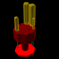 HexRack.png Free STL file Hex Driver Rack・3D print design to download