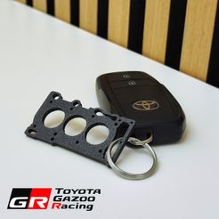 Toyota_GR_yaris_keychain_engine-1.jpg STL file TOYOTA GR YARIS engine gasket・3D print design to download