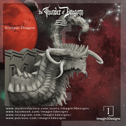 Scorpio-Dragon-Angle.png 3D file Scorpio Zodiac Dragon・3D printing template to download