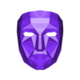PolygonMask.stl Squid Game Mask - Polygon Front Mask With Stand Base