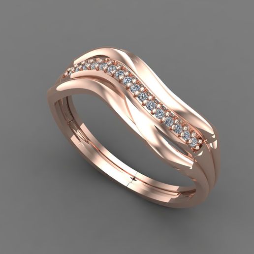 WOMENS DIAMOND SIGNET RING WOMEN RINGS 3DMODELS 3D PRINT MODEL 3D PRINT MODEL 3D model