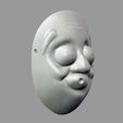 Death_note_mask_010.jpg Japan Anime Death Note Mask Hyottoko L Cosplay Halloween STL File