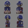 CaptainAmerica.jpg Captain America head and bust compatible playmobil + his shields