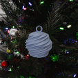 HighQuality1.png Twist Ball Christmas Ornament with 3D Stl Files & Ornament Art, 3D Print File, Tree Ornament, Christmas Decor, 3D Printing, Christmas Gift