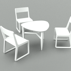 table-and-chair-set-img2.png STL file FURNITURE ARCHITECTURE・3D printable design to download