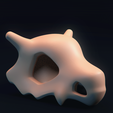 Cubone (1).png OBJ-Datei Pokemon Cubone Schädel kostenlos・3D-Drucker-Modell zum herunterladen