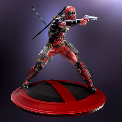 ♂️ Deadpool 3D print model・ OBJ File for ・Cults