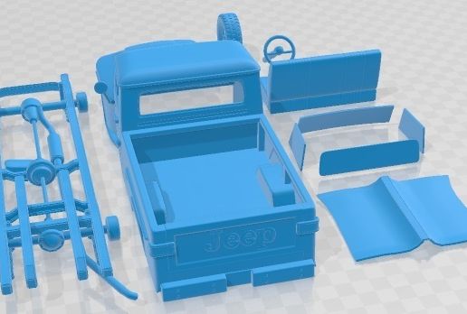 🚗 Jeep Willys F 75 1972 Printable Car・ 3D File for ・Cults