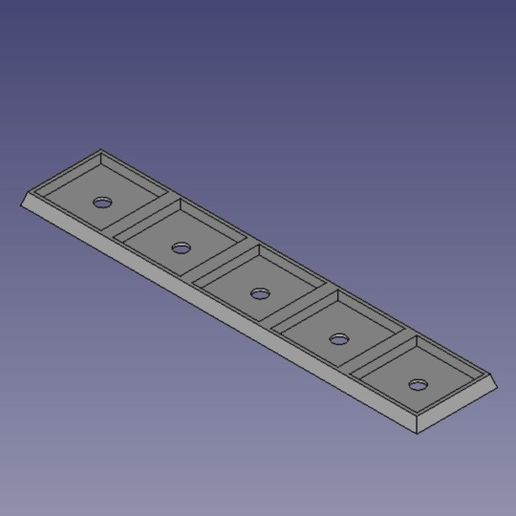 25mm-to-30mm-5x1-for-5mm-magnets.jpg 5x1 erweiterte Regimentsbasis, um deine 25mm basierten Minis für die neue 30mm Basisgröße der Older World zu verwenden / Optionale Magnete