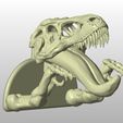 keyholder1_display_large.jpg Archivo STL gratis T-Rex Remix Gancho de llave・Plan imprimible en 3D para descargar