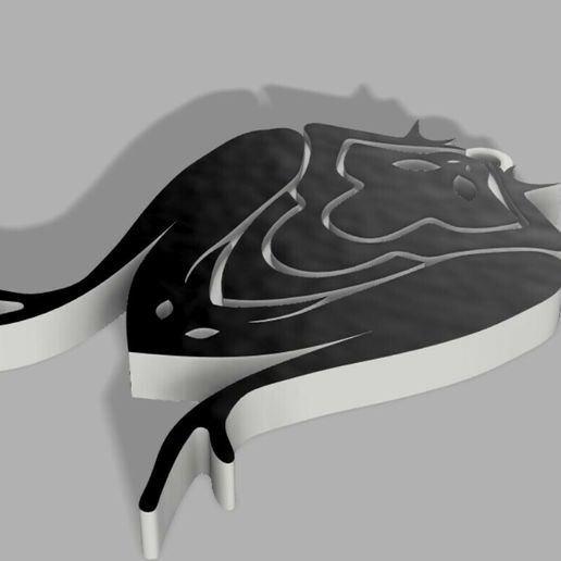 Lucio tattoo keychain 3D model