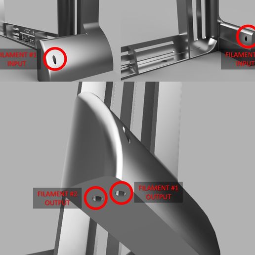 0011.jpg PORTA CARRETES DOBLE FILAMENTO, DOUBLE FILAMENTREEL HOLDER, ENDER, ENDER 3, 3d PRINTING, IMPRESION 3D
