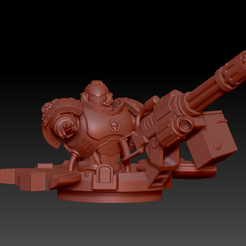2.png Free STL file Space Tank Crew (pose 02)・3D printer design to download