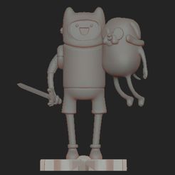 f1.jpg Fichier STL Adventure Time Finn et Jake・Modèle pour impression 3D à télécharger
