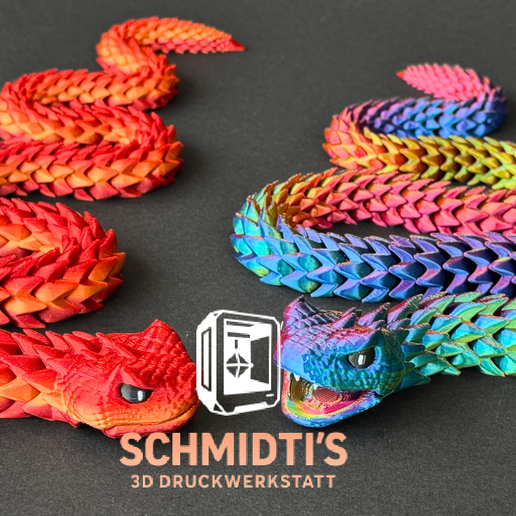 Multicolored snake fidget to play with