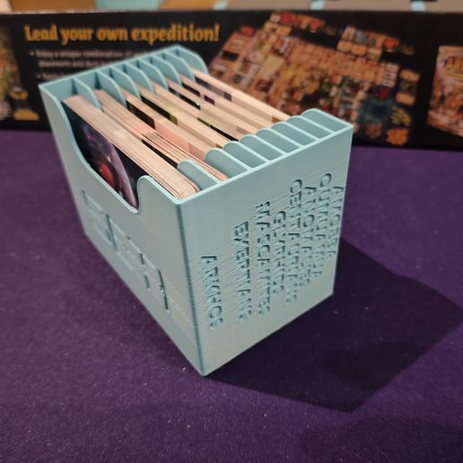 SETI Board Game Organiser including Space Agencies (compatible with  sleeves) STL File for 3D printingCults
