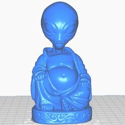afront.png Free STL file The Buddha of Area 51 (Alien)・Model to download and 3D print