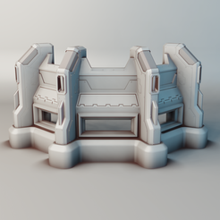 Bunker_11.png STL file Heavy Infantry Bunker - fortification for Warhammer 40k, 30k, Star Wars & other sci-fi tabletop games・3D print object to download