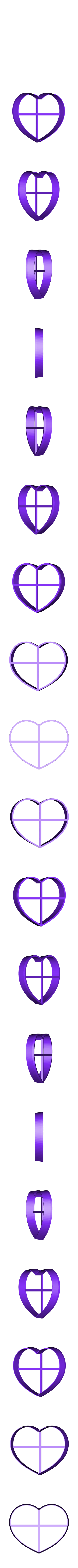 Heart.stl Набор простых рождественских высечек