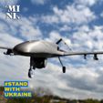 #STAND na UKRAINE * 3D HD model Bayraktar TB2
