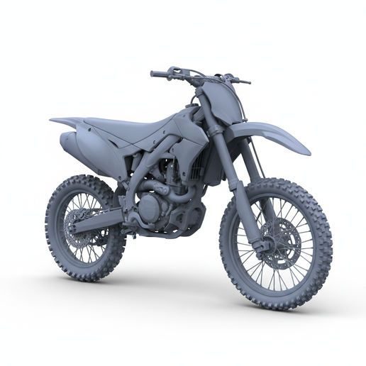 Kawasaki KX450 stylized motorcycle, hyper detailed motorcycle, post apocalyptic motorcycle, superbike STL, V-twin motorcycle STL, motorcycle statue, steampunk motorcycle STL, stretched swingarm bike STL, 1:18 motorcycle, sci fi motorcycle STL, drag bike S