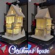 Christmas-House-3D-FDM-SAXF.jpg Archivo STL Christmas house village 3D printed Navidad・Plan imprimible en 3D para descargar