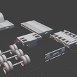 preview7.png Lowboy Trailer 3D Printable