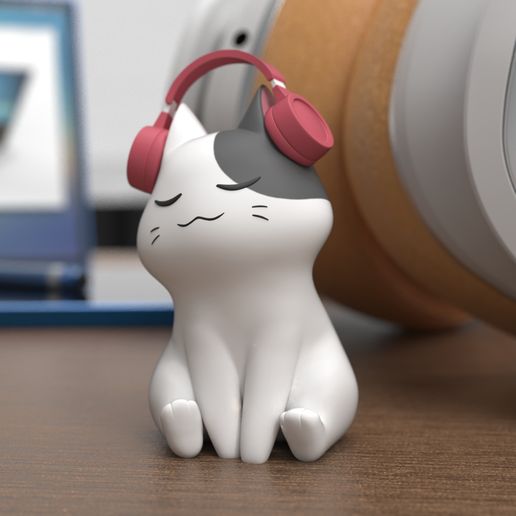 Pus Cat Headphone Ver. 3D model