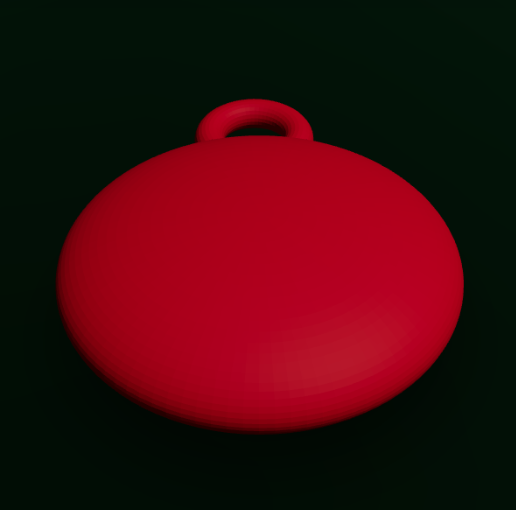 Blank Christmas Ornament 3D model