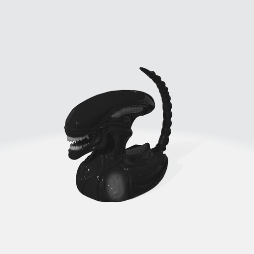 👽 Alien xenomorph duck - 3d model・ STL File for 3D printing・Cults