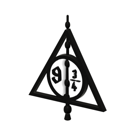 Harry-Potter-Triangle-9-3-4-Front-v1.png STL file Always Harry Potter・3D printable model to download, Upcrid