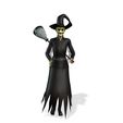 vid_00020.jpg DOWNLOAD HALLOWEEN WITCH 3D Model - Obj - FbX - 3d PRINTING - 3D PROJECT - GAME READY