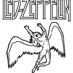 Aaa a), A Led Zeppelin wall decal