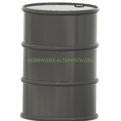 Vista1.png STL file oil barrel・3D printer design to download